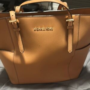 Michael Kors Tan Leather Tote Bag